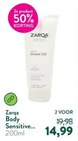 Holland & Barrett Zarqa Body Sensitive Shower Gel aanbieding