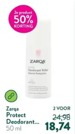Holland & Barrett Zarqa Sensitive Deodorant Roller Natural Protection aanbieding