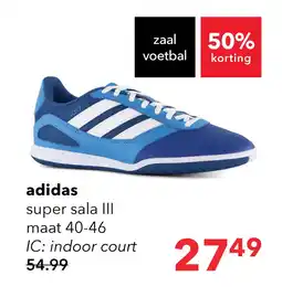 Scapino Adidas Super Sala III IC heren zaalvoetbalschoenen blauw aanbieding