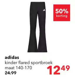 Scapino Adidas Essentials meisjes flared legging zwart aanbieding