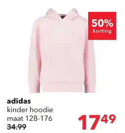 Scapino Adidas Sportswear kinder hoodie lichtroze aanbieding
