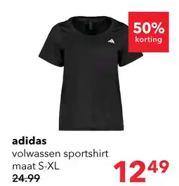Scapino Adidas WE MIN SCP dames sport T-shirt zwart aanbieding