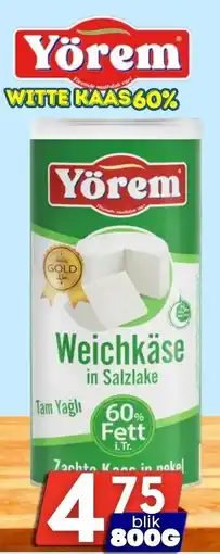 Özbaktat Supermarkt Yörem witte kaas 60% aanbieding