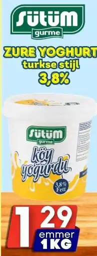 Özbaktat Supermarkt Sütüm zure yoghurt turkse stijl aanbieding