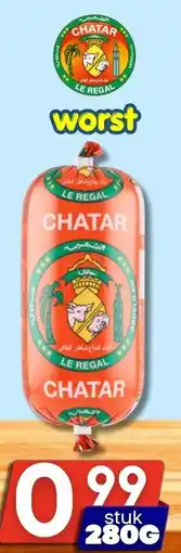 Özbaktat Supermarkt Chatar Worst aanbieding