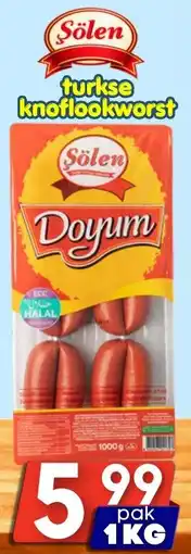 Özbaktat Supermarkt Sölen turkse knoflookworst aanbieding