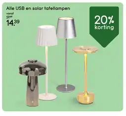 Leen Bakker Bekijk alle USB en solar tafellampen [link] aanbieding