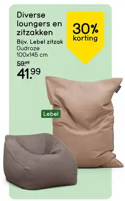 Leen Bakker Bekijk diverse loungers en zitzakken[link] aanbieding