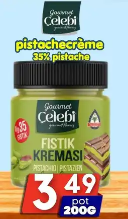 Özbaktat Supermarkt Gourmet Celebeti pistachecrème 35% pistache aanbieding