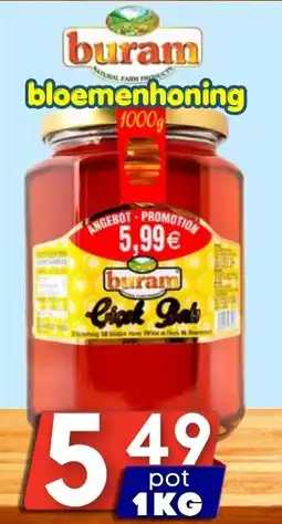 Özbaktat Supermarkt Buram bloemenhoning aanbieding