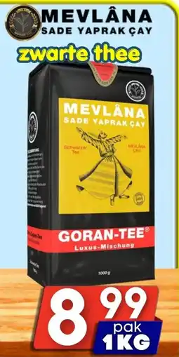 Özbaktat Supermarkt Mevlana sade yaprak çay zwarte thee aanbieding