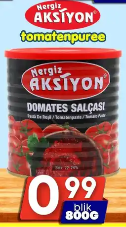 Özbaktat Supermarkt Nergiz aksiyon tomatenpuree aanbieding