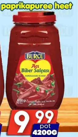 Özbaktat Supermarkt Burcu paprikapuree heet aanbieding