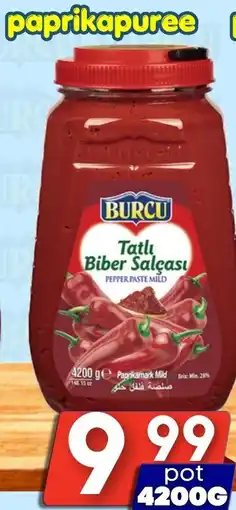 Özbaktat Supermarkt Burcu paprikapuree aanbieding