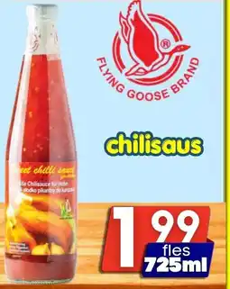 Özbaktat Supermarkt Flying Goose Brand Chilisaus aanbieding