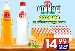 Özbaktat Supermarkt Uludag gazeuse naturel of sinaasappelsmaak aanbieding