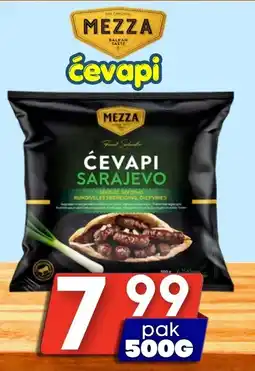 Özbaktat Supermarkt Mezza Ćevapi aanbieding