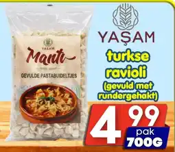 Özbaktat Supermarkt Yasam turkse ravioli aanbieding