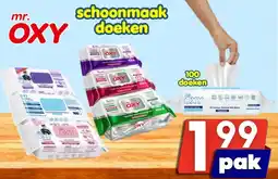 Özbaktat Supermarkt Mr. oxy schoonmaak doeken aanbieding