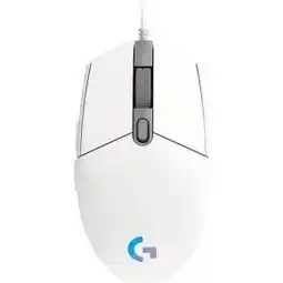 Bol.com Logitech G203 LIGHTSYNC - Bedrade Gaming Muis - RGB verlichting - Wit aanbieding