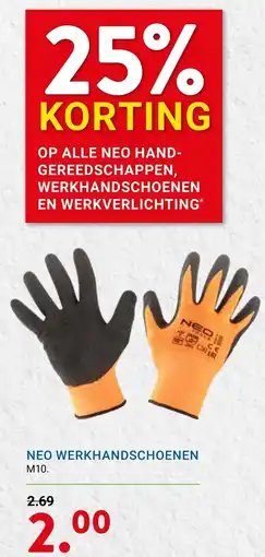 Kluswijs Neo werkhandschoenen M10 aanbieding