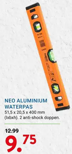 Kluswijs Neo aluminium waterpas aanbieding