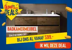 Sani-Dump Badkamermeubel aanbieding