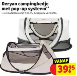 Kruidvat Deryan campingbedje met pop-up systeem aanbieding