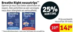 Kruidvat Breathe Right neusstrips aanbieding
