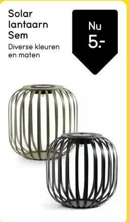 Leen Bakker Solar lantaarn Sem aanbieding
