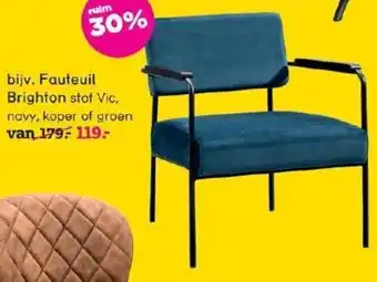 Leen Bakker bijv. Fauteuil Brighton aanbieding