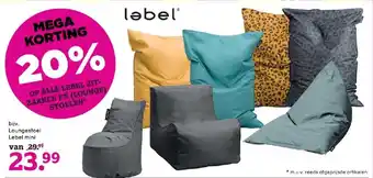 Leen Bakker bijv. Loungestoel Lebel mini aanbieding