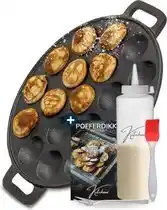 Bol.com Kitchenz Poffertjespan Gietijzer – Poffertjesmaker & Pancake Maker – Poffertjes Pannen aanbieding