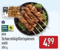 ALDI BBQ Scharrelkipfiletspiesen sate aanbieding