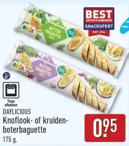 ALDI Daylicious Knoflook of Kruidenboter Baguette aanbieding