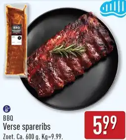 ALDI BBQ Verse Spareribs aanbieding
