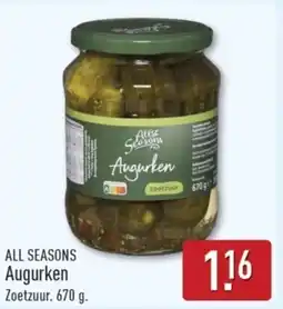 ALDI All seasons Augurken Zoetzuur aanbieding