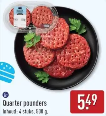 ALDI Quarter pounders aanbieding