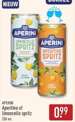 ALDI Aperini Aperitivo of Limoncello spritz aanbieding