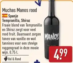 ALDI Muchas Manos rood aanbieding