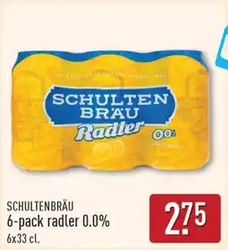 ALDI Schultenbräu 6-pack radler 0.0% aanbieding