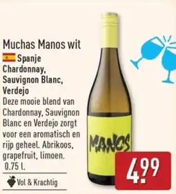 ALDI Muchas Manos Wit aanbieding