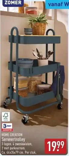ALDI Home Creation Serveertrolley aanbieding