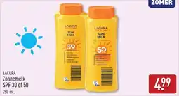 ALDI Lacura Zonnemelk SPF 30 of 50 aanbieding