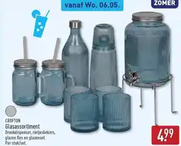 ALDI Crofton Glasassortiment aanbieding