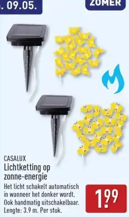 ALDI Casalux Lichtketting op Zonne Energie aanbieding