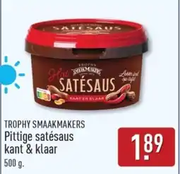 ALDI Trophy Smaakmakers Pittige Satésaus Kant & Klaar aanbieding
