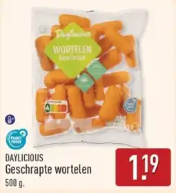 ALDI Daylicious Geschrapte wortelen aanbieding