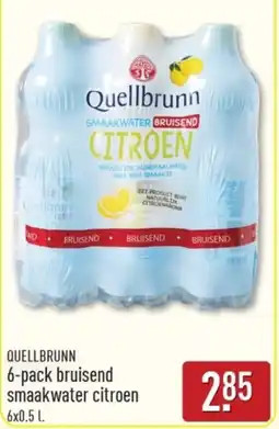 ALDI Quellbrunn 6-pack bruisend smaakwater citroen aanbieding