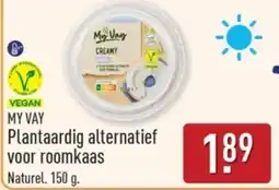 ALDI My Vay Plantaardig alternatief voor roomkaas aanbieding